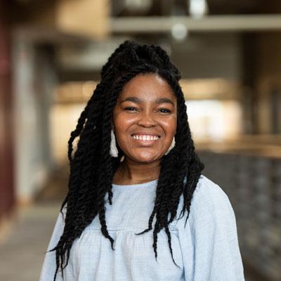 Young lady smiling